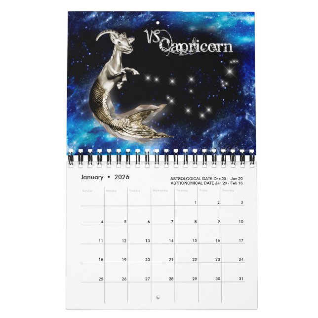 Zodiac Graphic Calendar Kalender (Jan 2026)