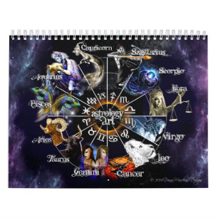 Zodiac Graphic Calendar Kalender