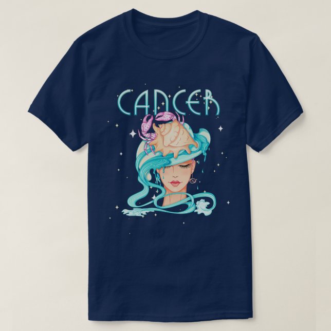 Zodiac Horoskop Geburt Tarot Astrologie T-Shirt (Design vorne)