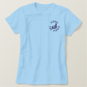 Zodiac in Virgo Besticktes T-Shirt