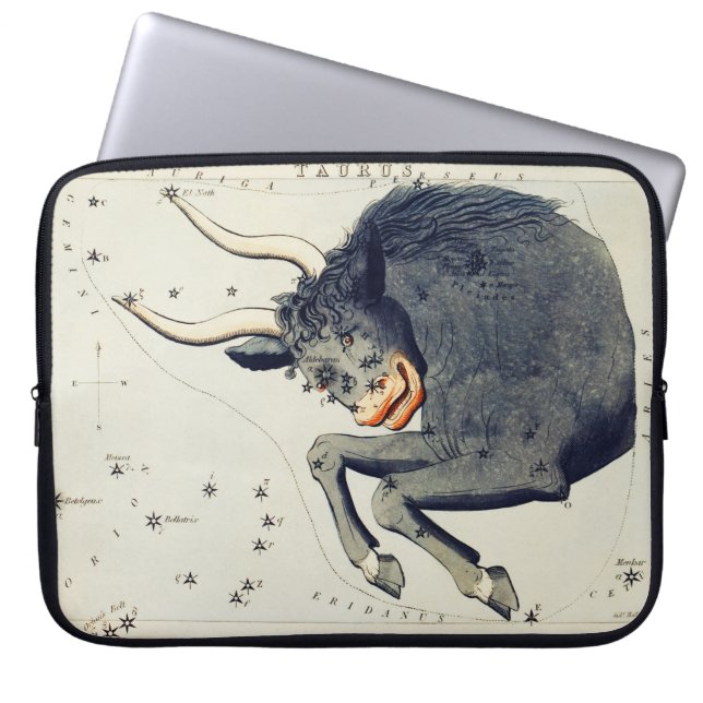 Zodiac-Inspiriert Taurus Laptopschutzhülle (Vorderseite)