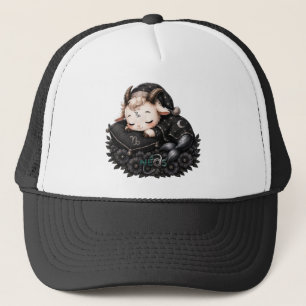 Zodiac Kawaii Neos Steinbock Truckerkappe