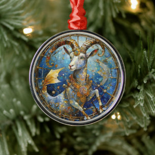 Zodiac - Korn der Meerziege Ornament Aus Metall