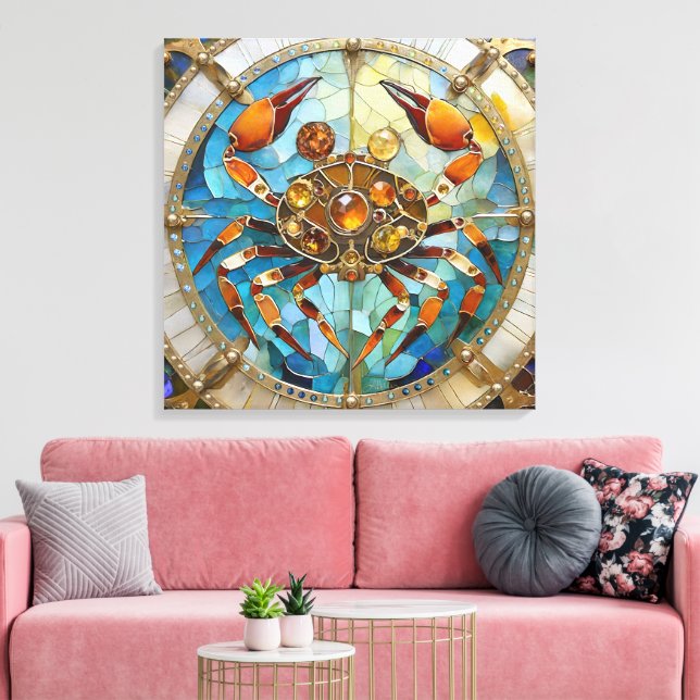 Zodiac - Krebs Die Krebserkrankung Leinwanddruck (Insitu (Wohnzimmer))