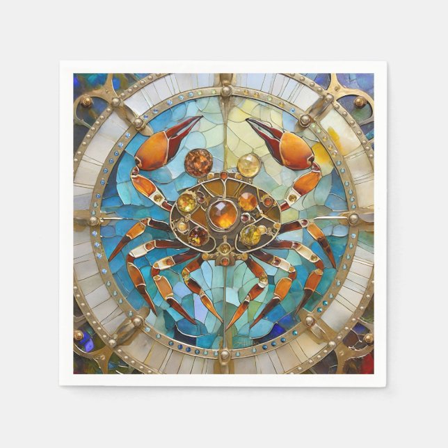 Zodiac - Krebs Die Krebserkrankung Serviette (Vorderseite)