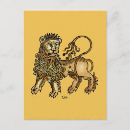 Zodiac: Leo, 1482 Postkarte