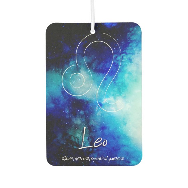 Zodiac : Leo-Eigenschaften Autolufterfrischer (Vorderseite)