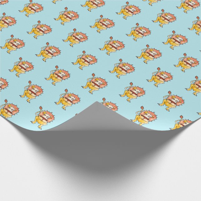 Zodiac Leo Geschenkpapier (Ecke)