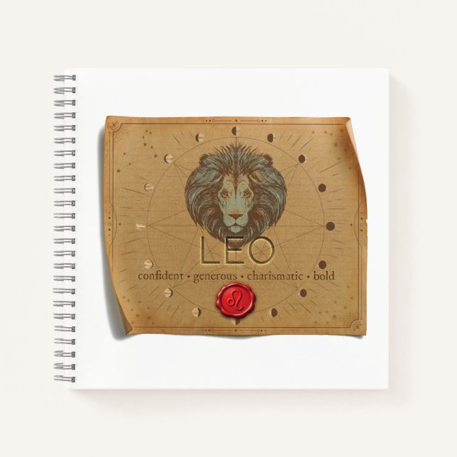 Zodiac - Leo - Journal Notizbuch (Vorderseite)