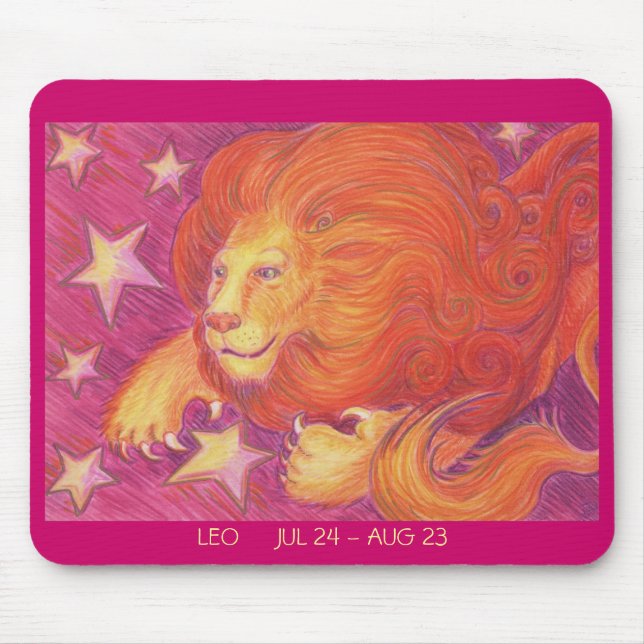 Zodiac Leo mousepad dates (Vorne)