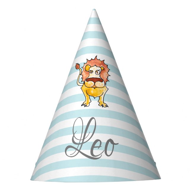 Zodiac Leo Partyhütchen (Vorderseite)