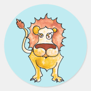 Zodiac Leo Runder Aufkleber