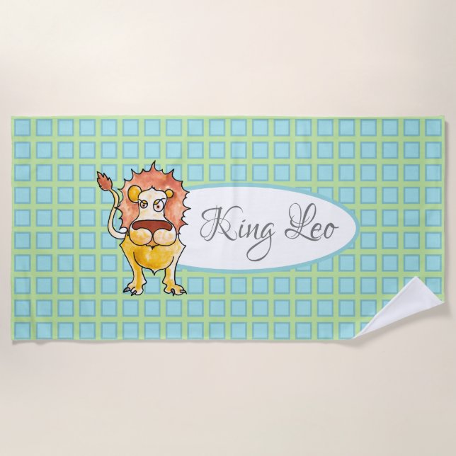 Zodiac Leo Strandtuch (Vorderseite)