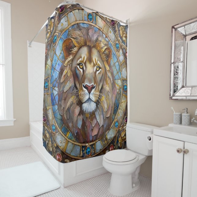 Zodiac - Leo the Lion Duschvorhang (Beispiel)