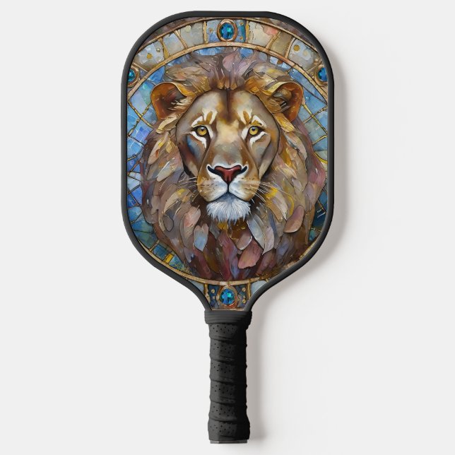 Zodiac - Leo the Lion Pickleball Schläger (Vorderseite)