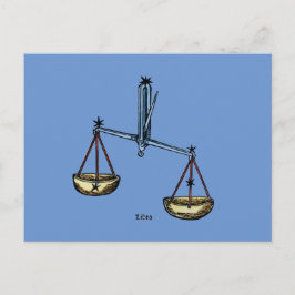 Zodiac: Libra in Color Postkarte