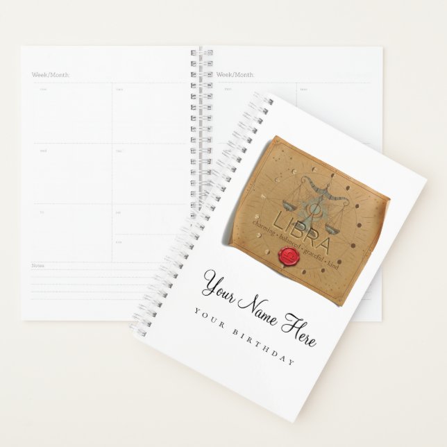 Zodiac - Libra - Personalized Day Planner Planer (Anzeige)