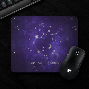 Zodiac Lila Sagittarius   Astrologie Horoskop Mousepad