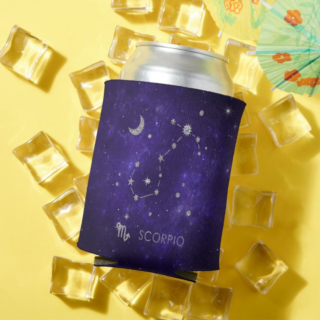 Zodiac Lila Scorpio | Kosmisches Astrologie Horosk Dosenkühler (In Situ Sommer)