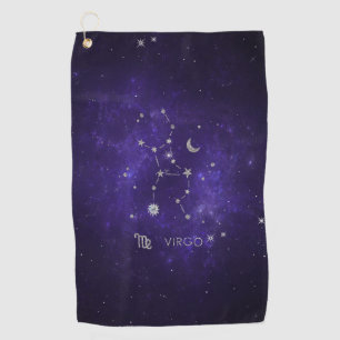Zodiac Lila Virgo   Kosmisches Astrologie Horoskop Golfhandtuch