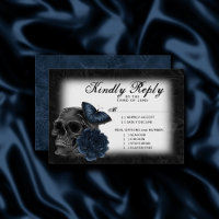 Zodiac Magic | Dark Navy Blue Gothull Rose