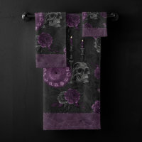 Zodiac Magie | Plum violet foncé Roses de crâne go