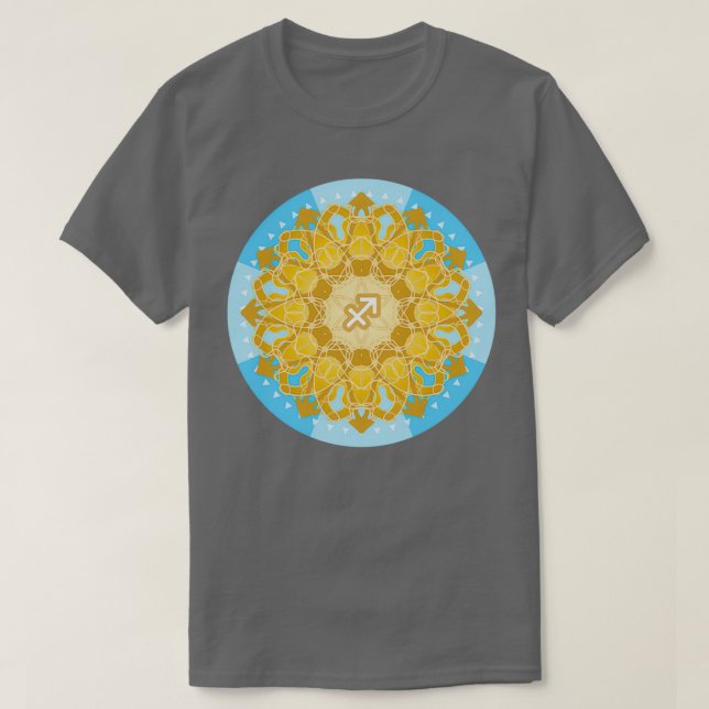Zodiac Mandala SAGITTARIUS T-Shirt (Design vorne)