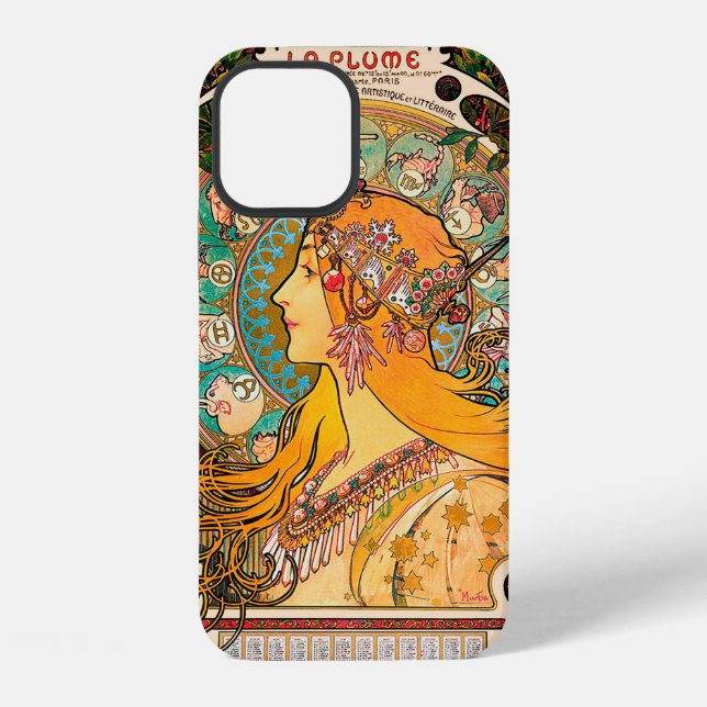 Zodiac, Mucha iPhone 12 Hülle (Rückseite)
