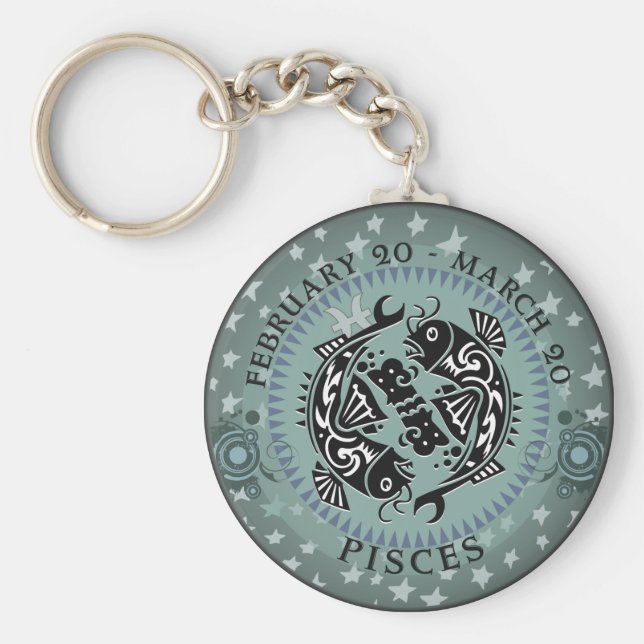 Zodiac Pisces Schlüsselanhänger (Vorne)