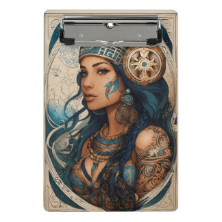 Zodiac Princess Mini Clipboard - Stilvoll & Astrol Mini Klemmbrett