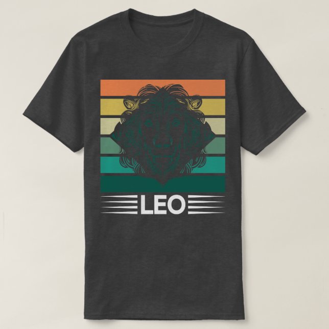 Zodiac Retro Leo 1 T-Shirt (Design vorne)