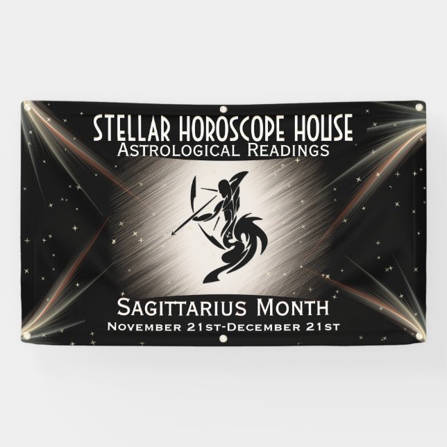 Zodiac Sagittarius Banner (Horizontal)