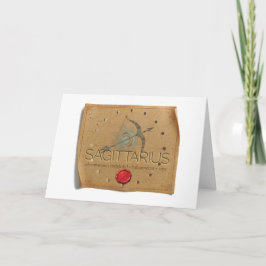 Zodiac - Sagittarius - Greeting Card Dankeskarte