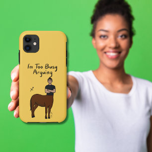 Zodiac Sagittarius "Ich bin zu beschäftigt zu stre Case-Mate iPhone Hülle