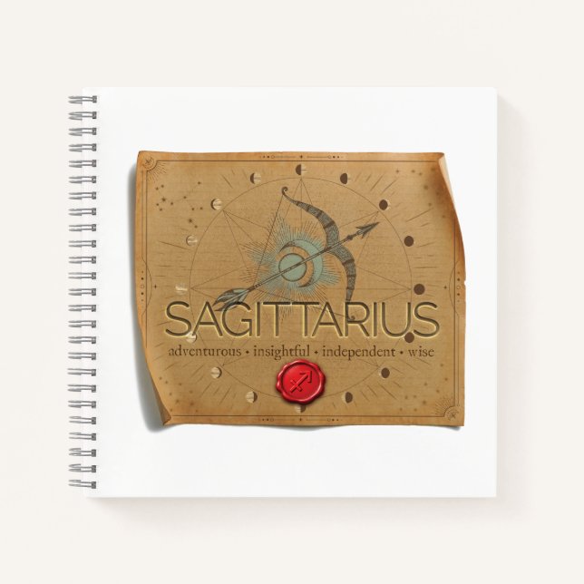 Zodiac - Sagittarius - Journal Notizbuch (Vorderseite)