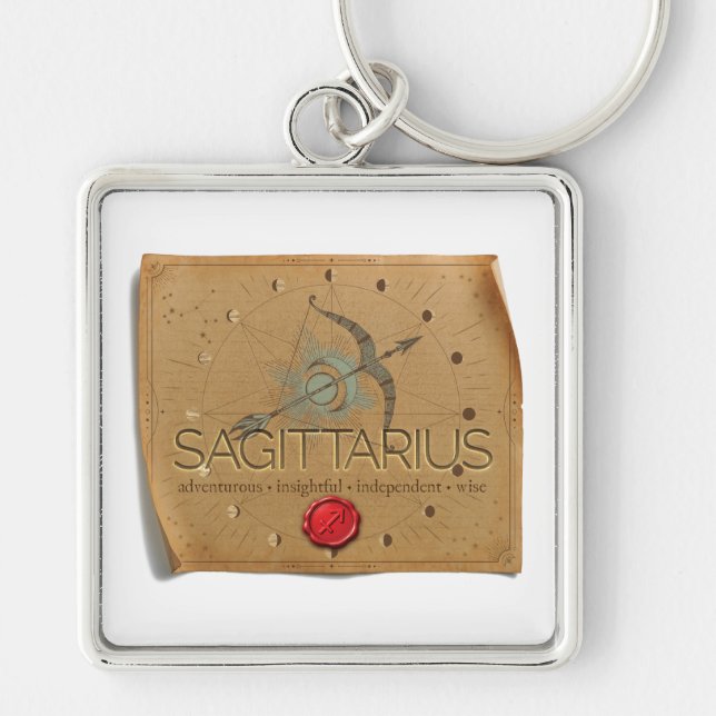 Zodiac - Sagittarius - Keychain Schlüsselanhänger (Vorne)