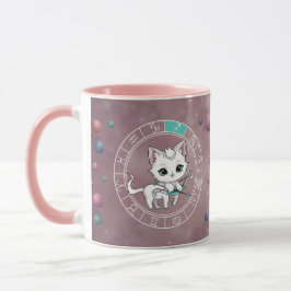 Zodiac Sagittarius Niedlich Cat Wheel Planet Astro Tasse