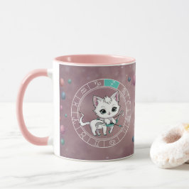 Zodiac Sagittarius Niedlich Cat Wheel Planet Astro Tasse