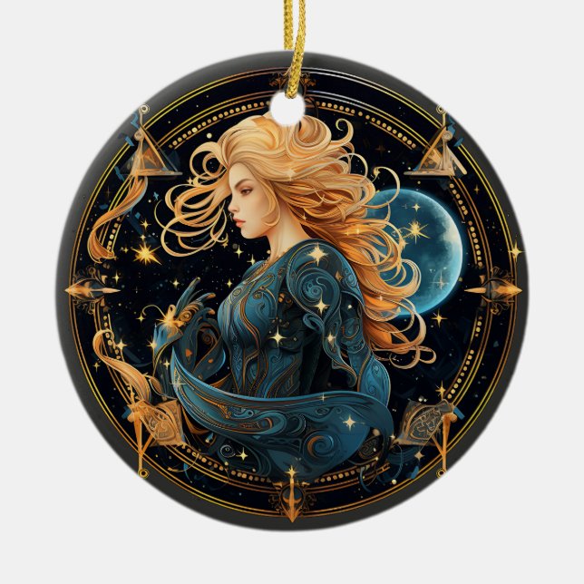 Zodiac Sagittarius Ornement d'astrologie personnal (Devant)