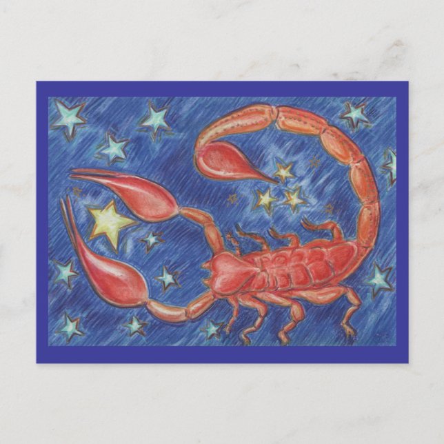 Zodiac Scorpio Postkarte (Vorderseite)