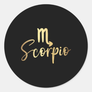 Zodiac Scorpio Runder Aufkleber
