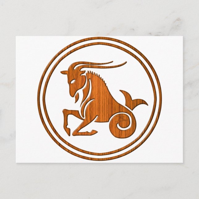 Zodiac Sea Goat Astrologie-Zeichen Postkarte (Vorderseite)
