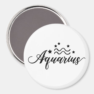Zodiac Sign Aquarius Magnet