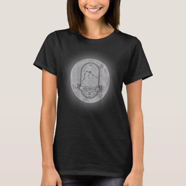 Zodiac Sign Aquarius T-Shirt (Vorderseite)