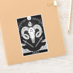 Zodiac sign Aries Tarot Aufkleber