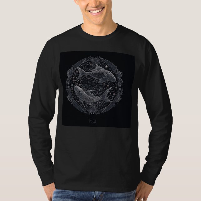 Zodiac Sign Fisces T-Shirt (Vorderseite)