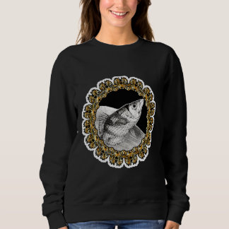 Zodiac Sign Fish Gold Sweatshirt