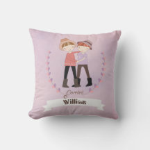 Zodiac Sign Gemini Boy Fügen Sie einen Namen Throw