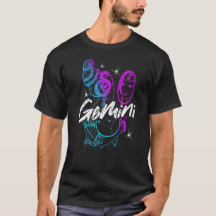 Zodiac Sign Gemini Geboren im Mai Juni T-Shirt