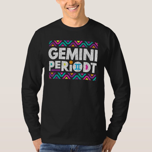 Zodiac Sign Gemini Periodt Graphic T-Shirt (Vorderseite)